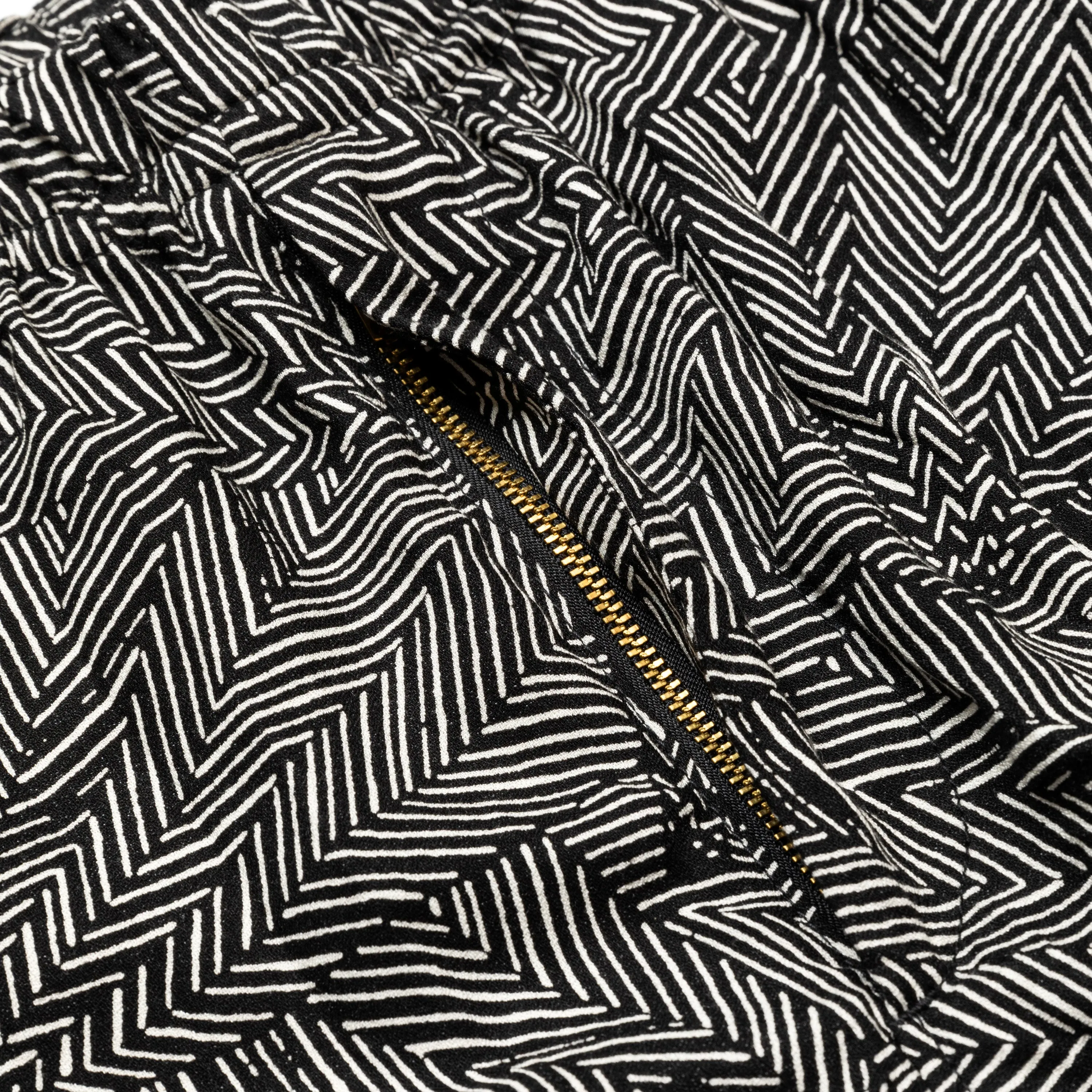 R/P GEOMETRIC PATTERN EASY TROUSERS