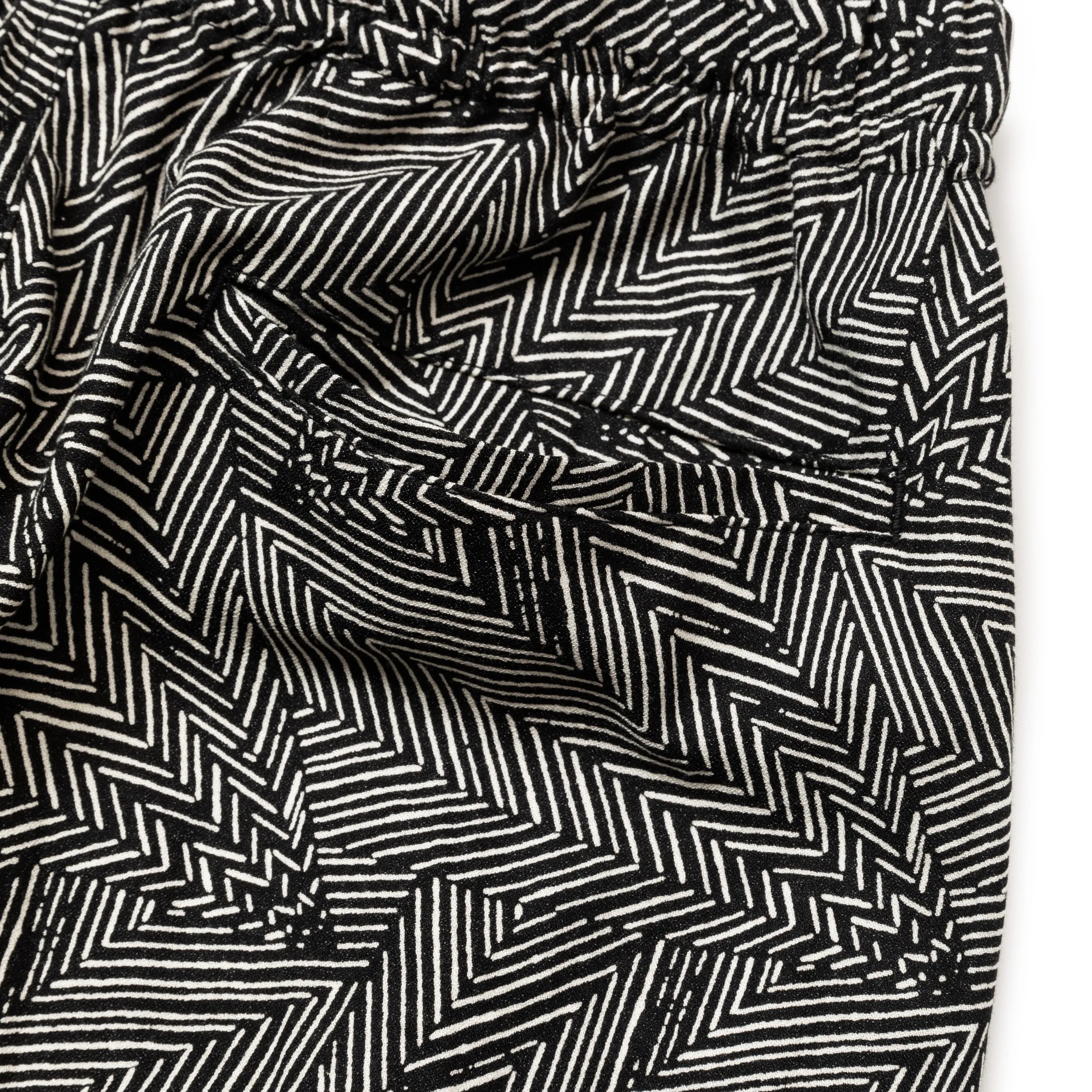 R/P GEOMETRIC PATTERN EASY TROUSERS