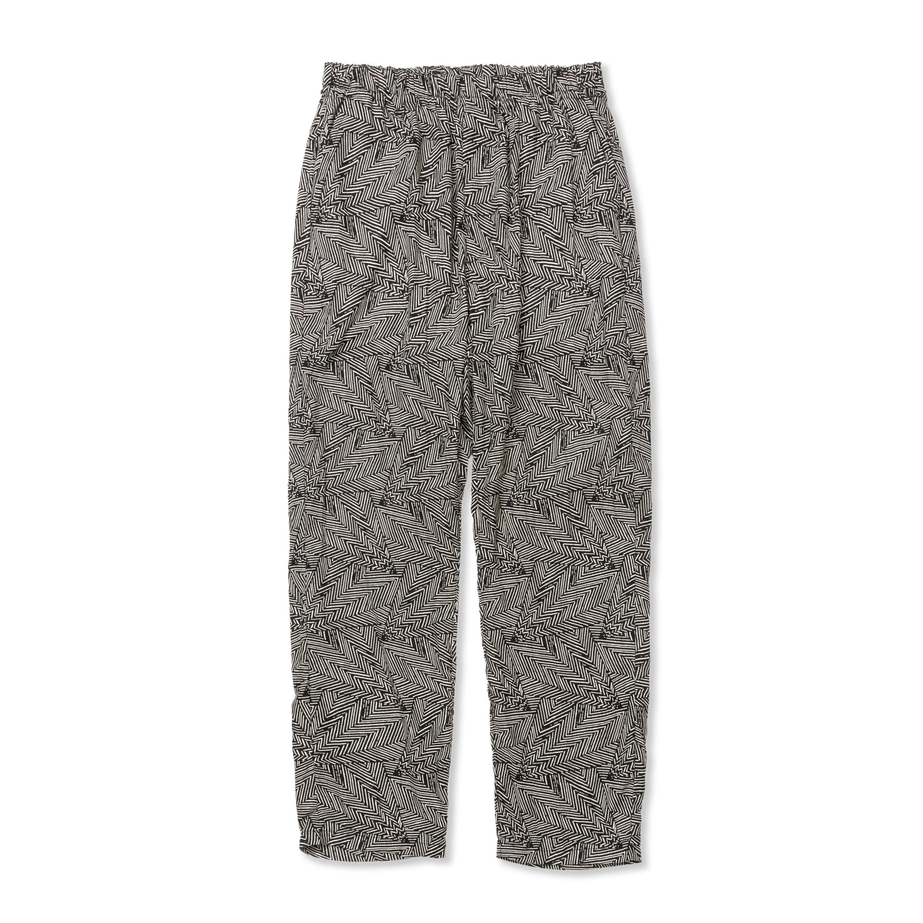 R/P GEOMETRIC PATTERN EASY TROUSERS