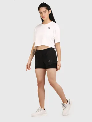 Short sleeve crop tops women's