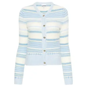 Soft Wool Stripe Cardigan