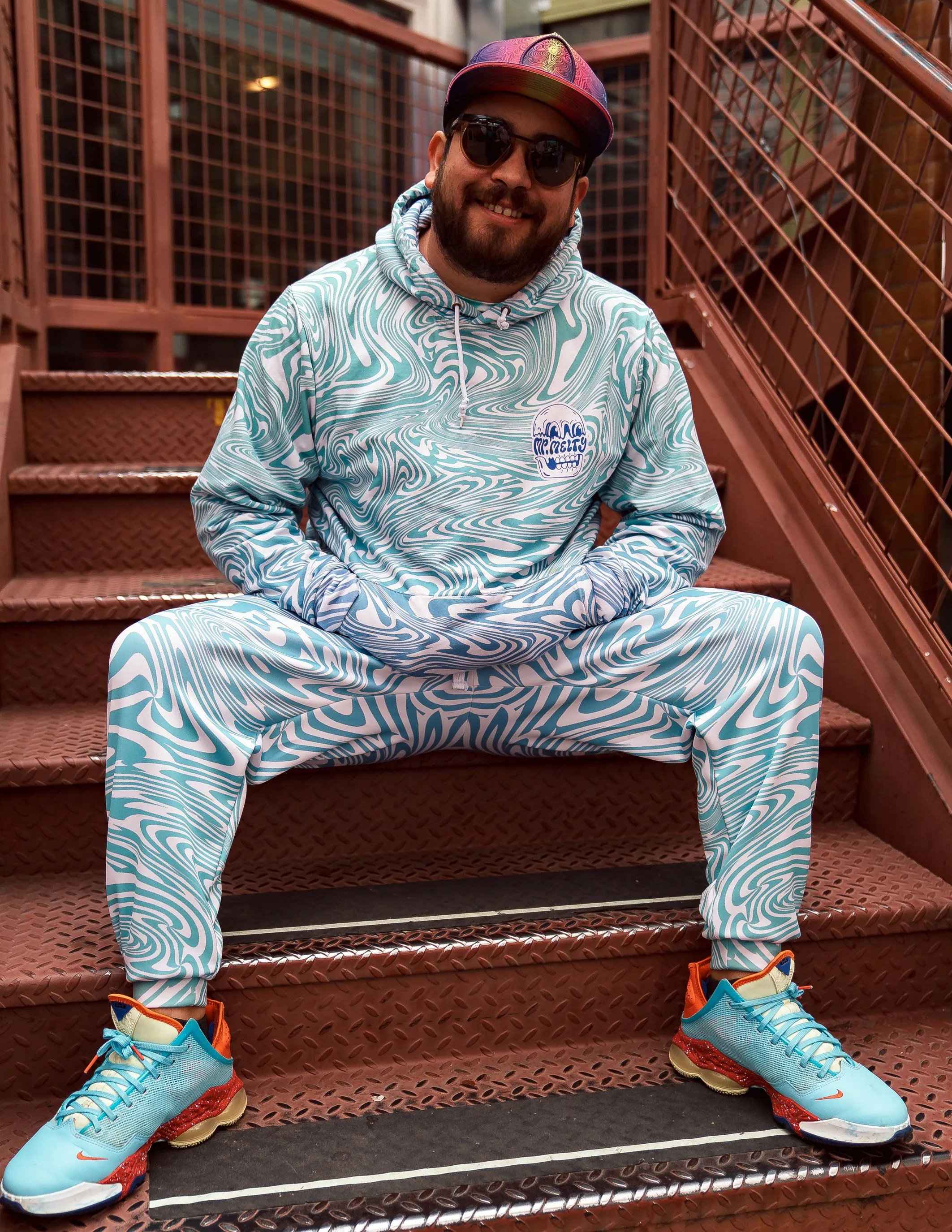 Swirls Collection - Aqua Twirl JOGGERS