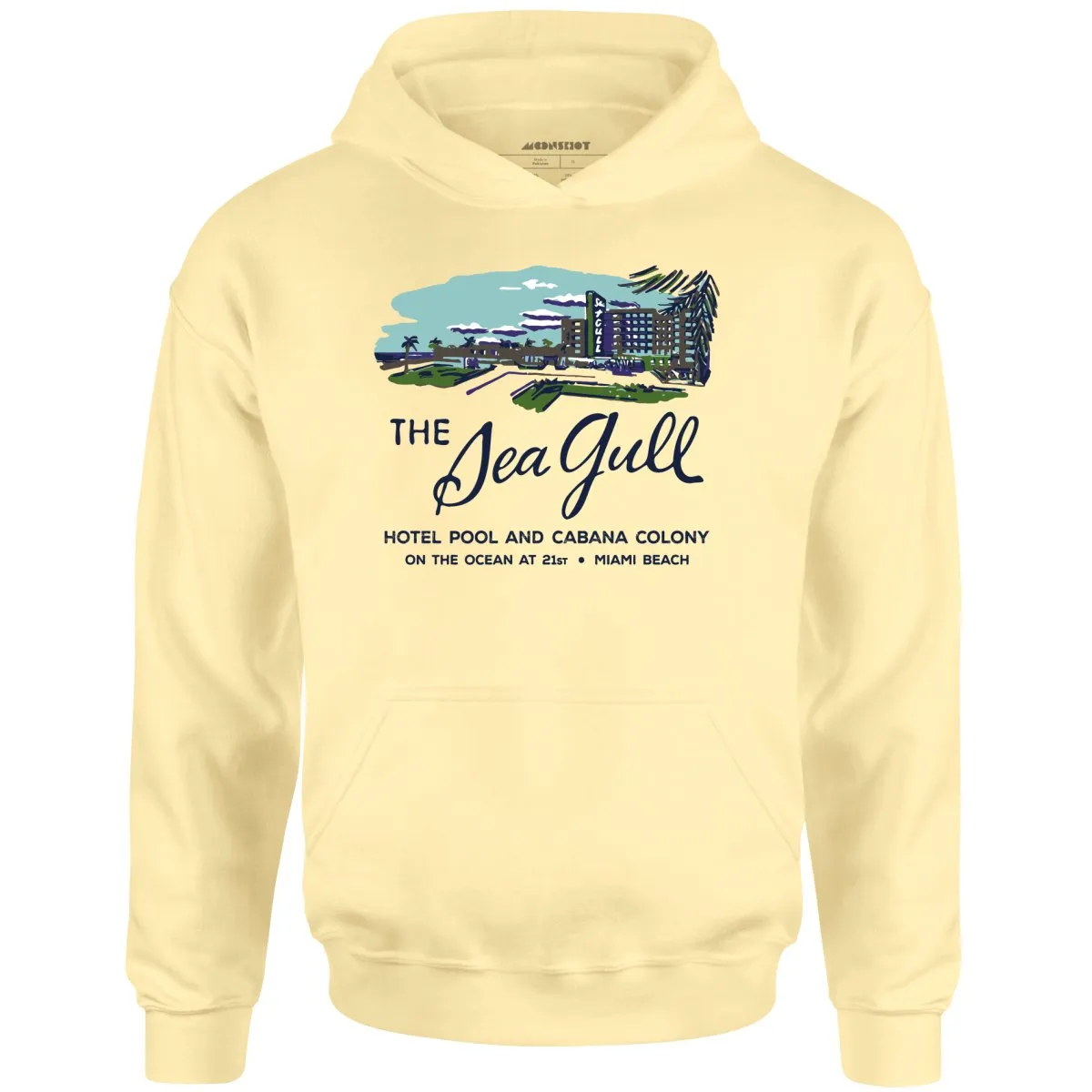 The Sea Gull - Miami, FL - Vintage Hotel - Unisex Hoodie