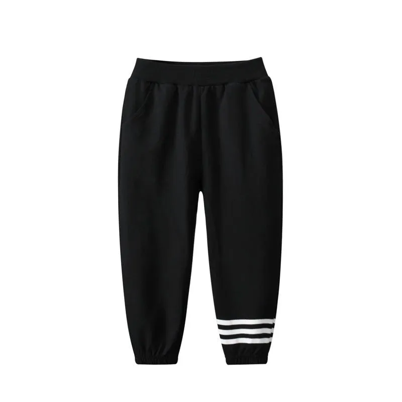 Toddler/Kid Boy's Black Casual Sweatpants