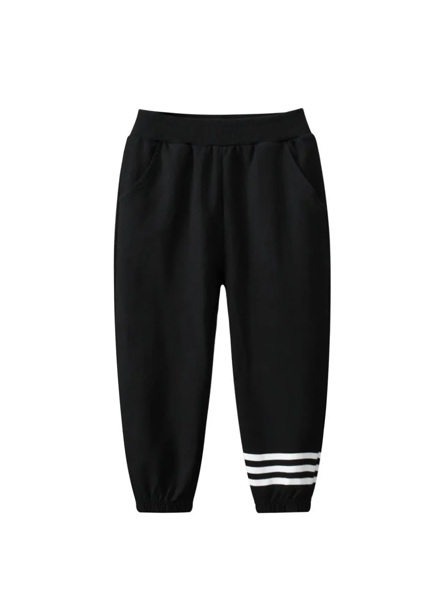 Toddler/Kid Boy's Black Casual Sweatpants