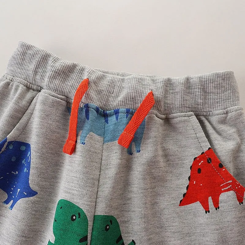 Toddler/Kid Boy's Dinosaur Print Casual Pants