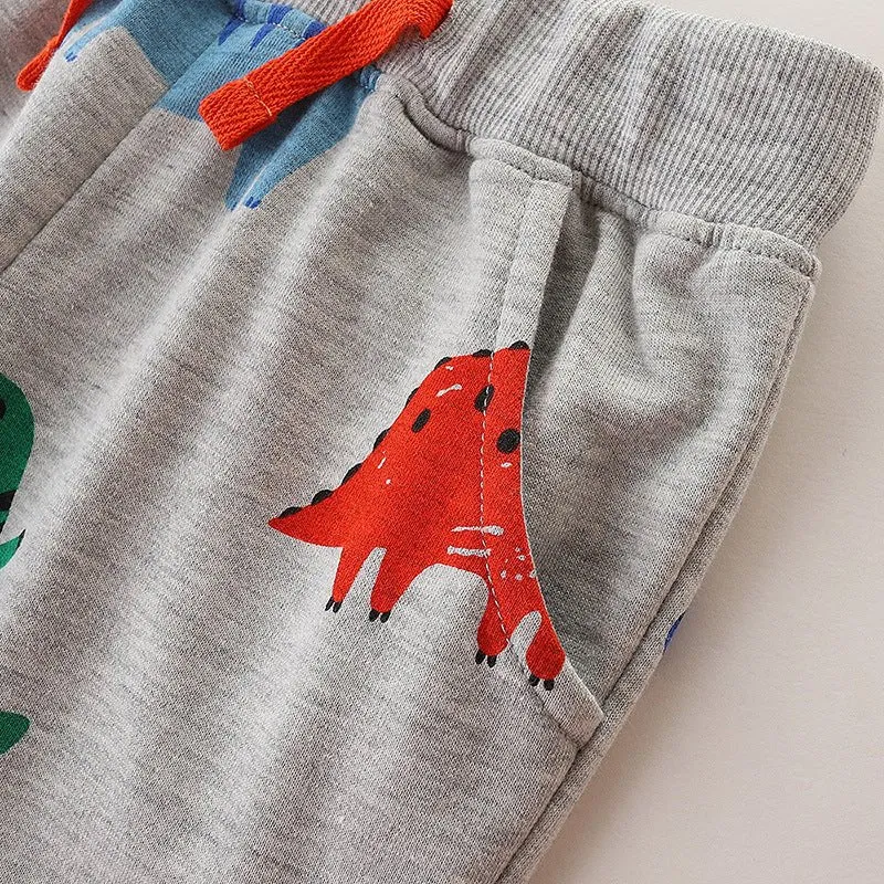 Toddler/Kid Boy's Dinosaur Print Casual Pants