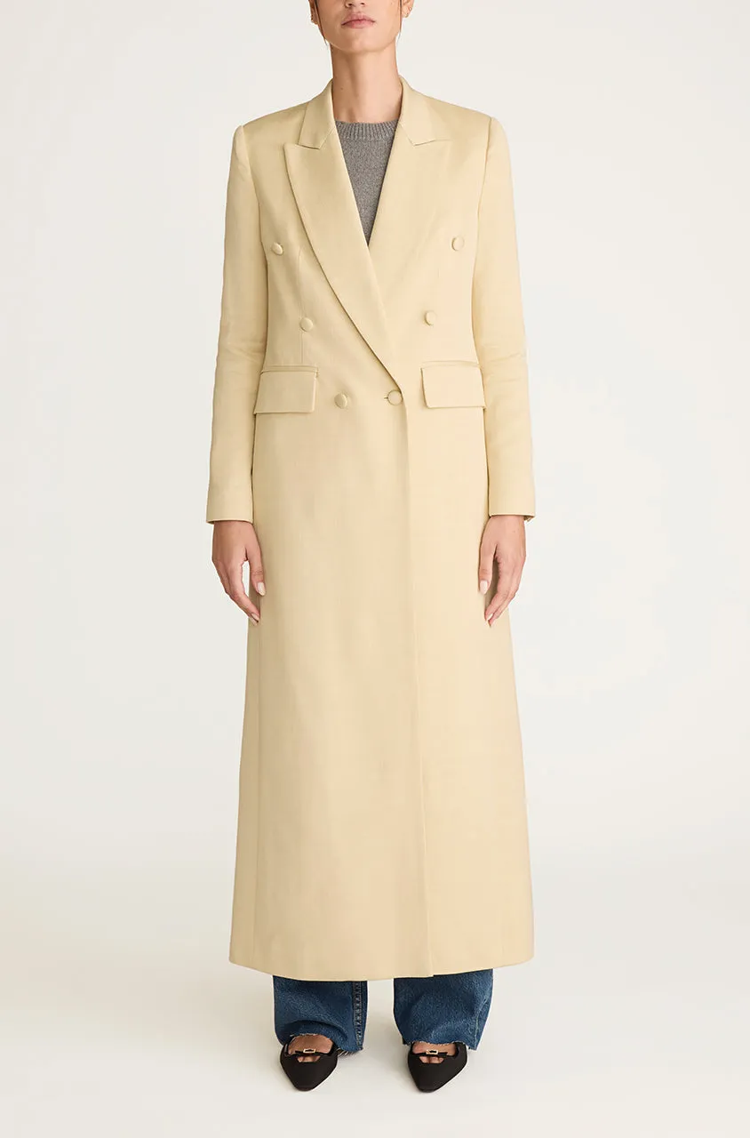 Viscose Slub Blazer Coat