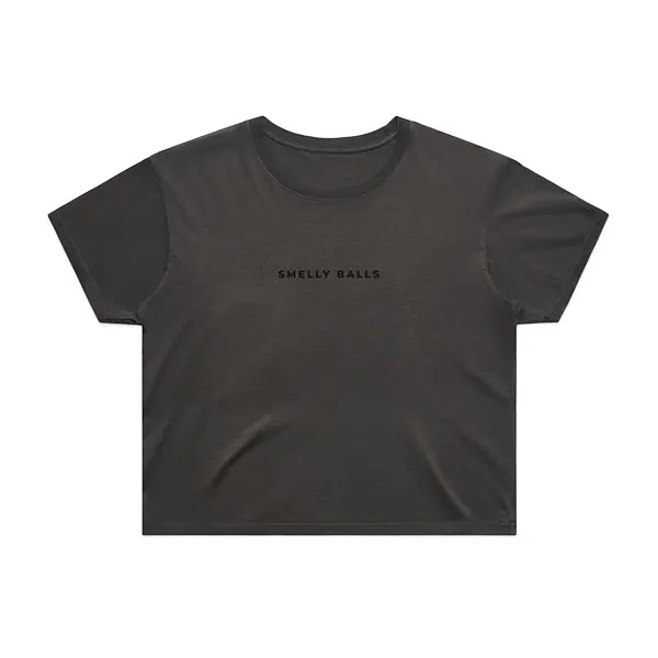 Women’s Basic Crop Tee - Onyx Ash