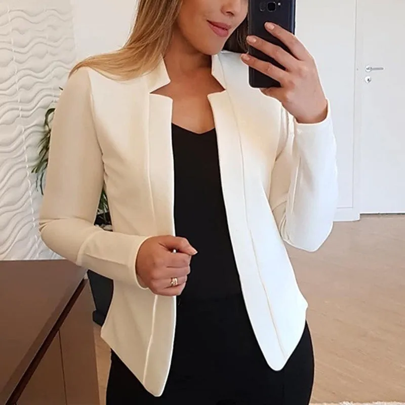 Women's Solid Color Small Suit