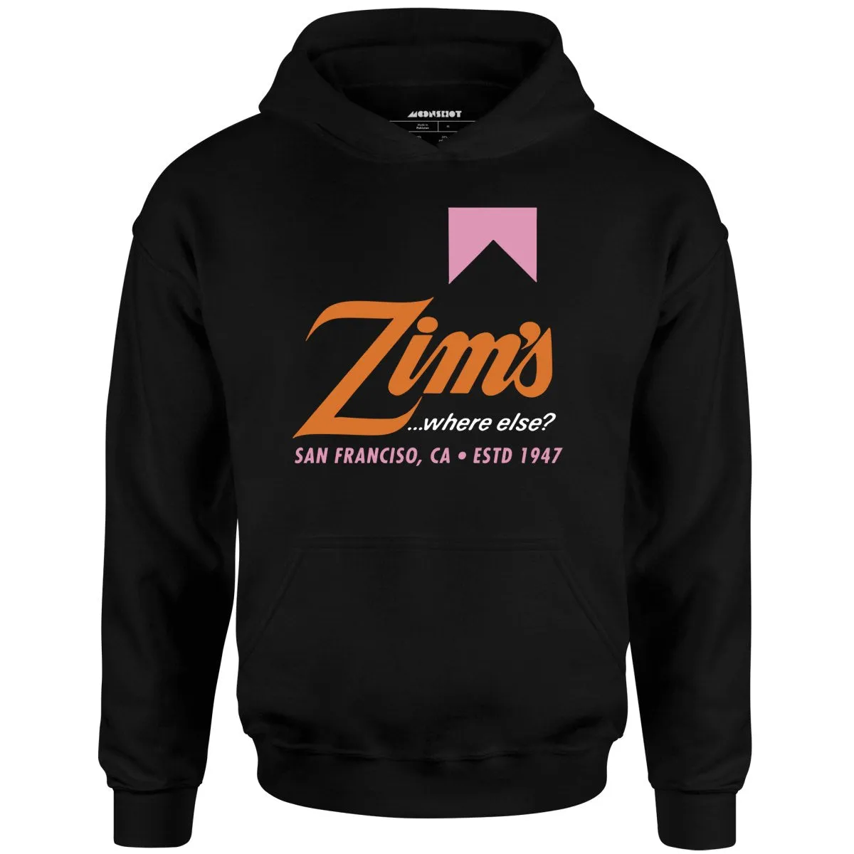 Zim's Hamburgers v3 - San Francisco, CA - Vintage Restaurant - Unisex Hoodie